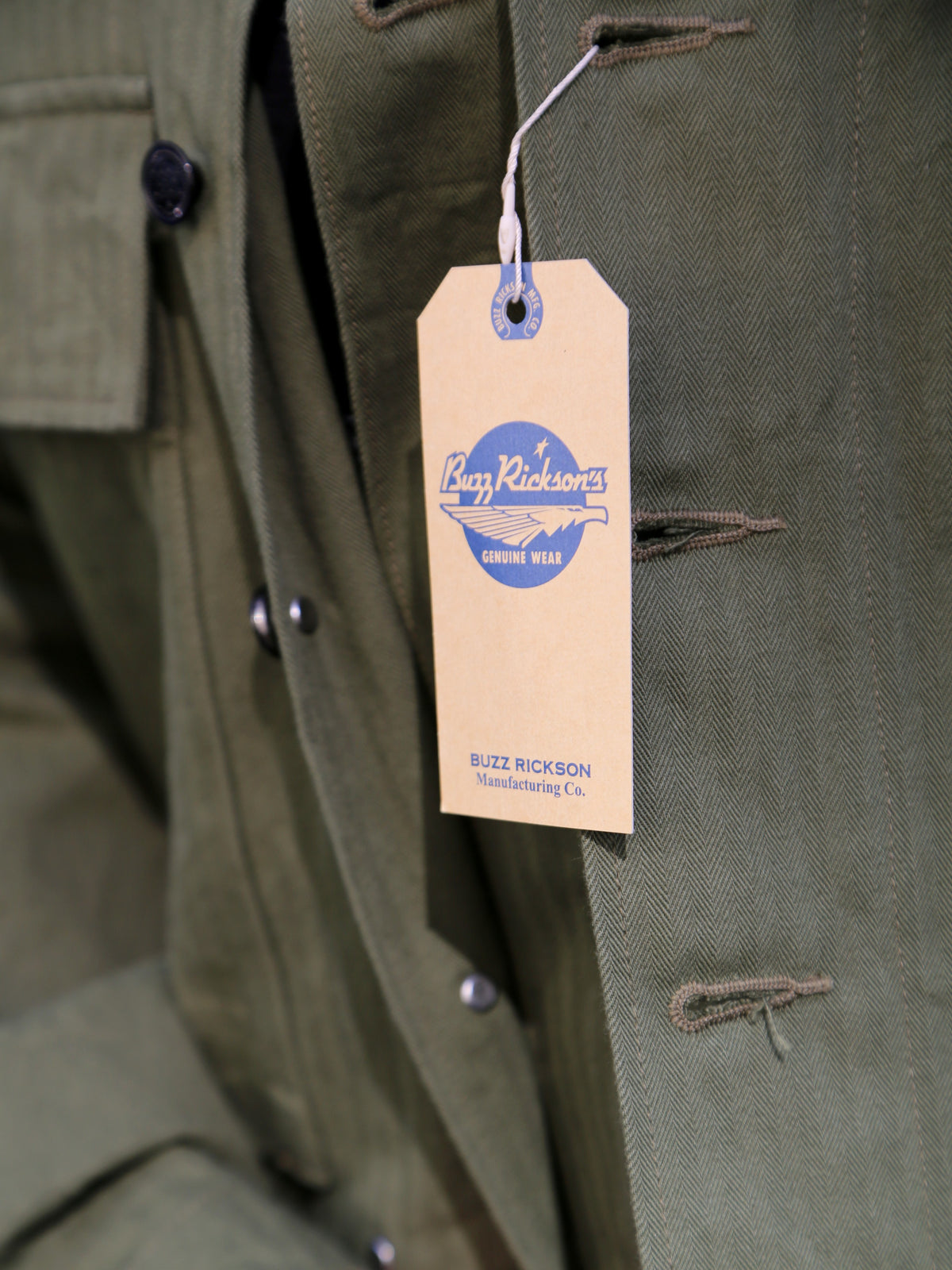 Buzz Rickson's Herringbone Special Jacket – Olive (BR15887)