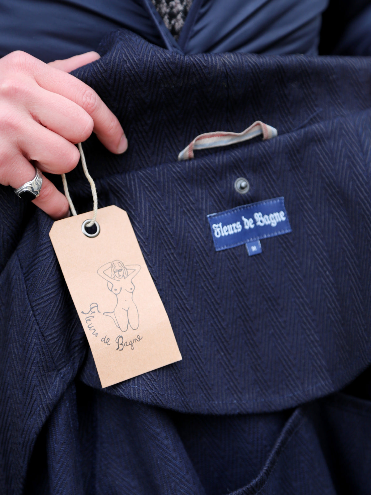 Fleurs de Bagne La Veste “Modele M38” Sashiko – Indigo (FBD-COAT-MM38-810)