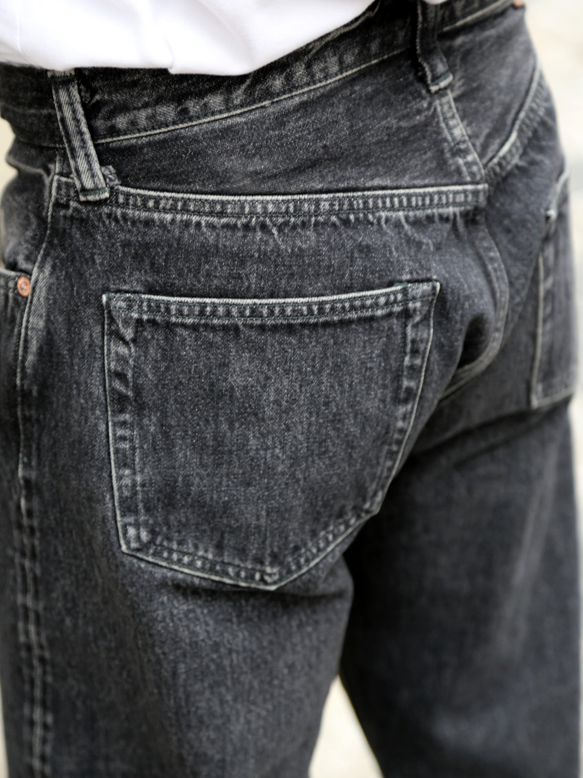 Sugar Cane 14.25oz Black Denim Jeans 1947 Regular Straight – Hard Wash (SC42460H)