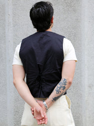 Black Sign Rasp Dobby Antique Vest – Blue Moon (BSSV-25202)