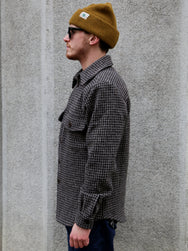 Fleurs de Bagne La Surchemise „Baroudeur“ Pied De Poule – Chine Chocolat (FDB-OVSH-BRDR-003)