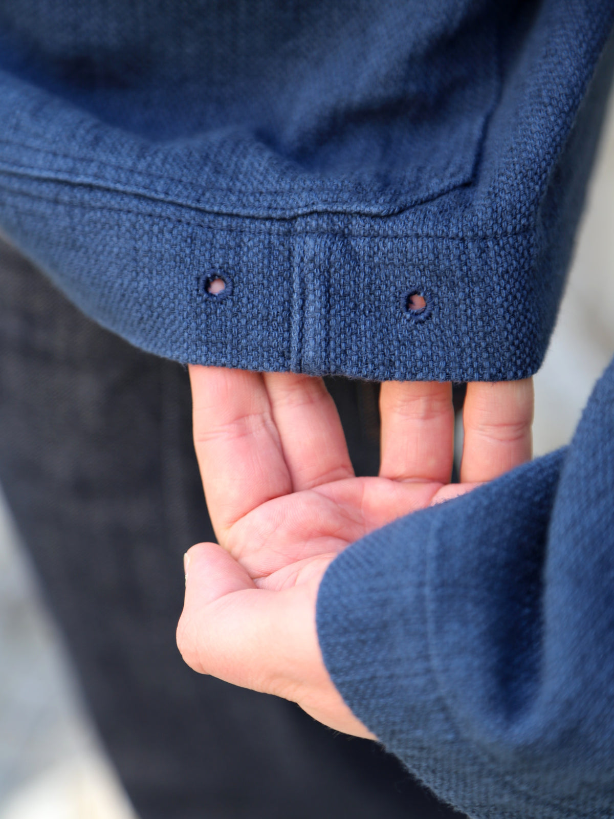 Black Sign Rasp Dobby Utility Jacket – Blue Moon (BSSJ-25404)