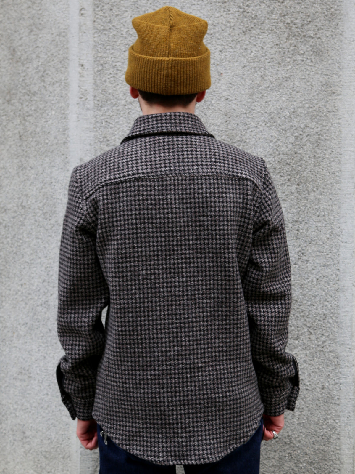 Fleurs de Bagne La Surchemise „Baroudeur“ Pied De Poule – Chine Chocolat (FDB-OVSH-BRDR-003)