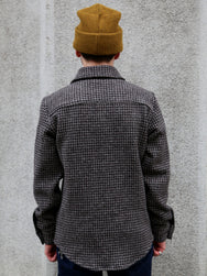 Fleurs de Bagne La Surchemise „Baroudeur“ Pied De Poule – Chine Chocolat (FDB-OVSH-BRDR-003)