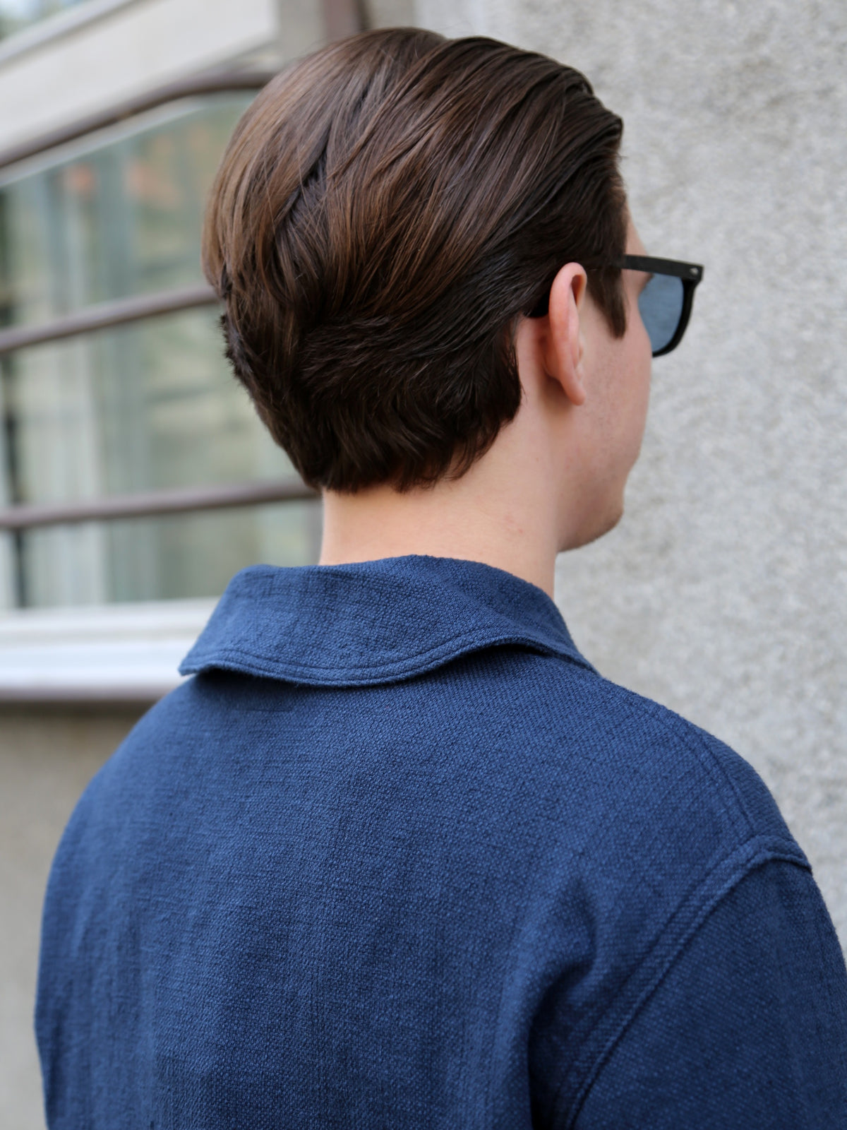 Black Sign Rasp Dobby Utility Jacket – Blue Moon (BSSJ-25404)