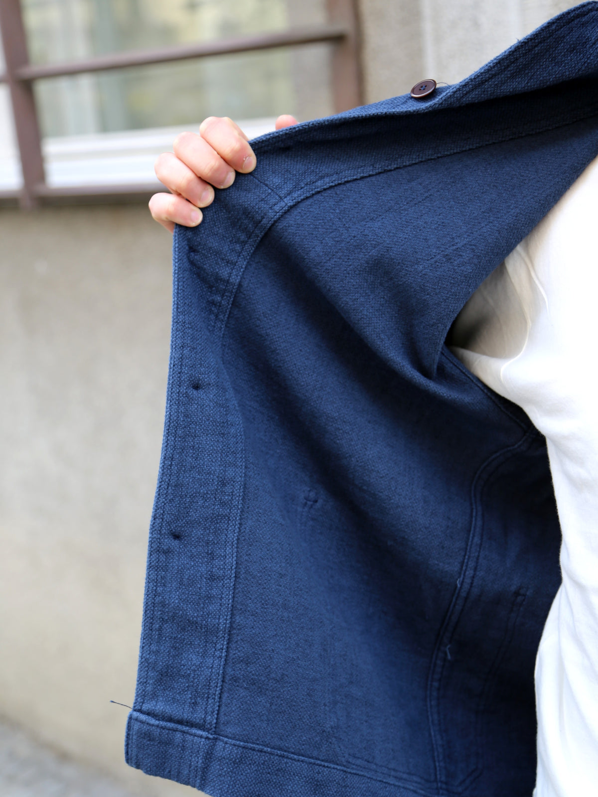Black Sign Rasp Dobby Utility Jacket – Blue Moon (BSSJ-25404)