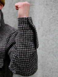 Fleurs de Bagne La Surchemise „Baroudeur“ Pied De Poule – Chine Chocolat (FDB-OVSH-BRDR-003)