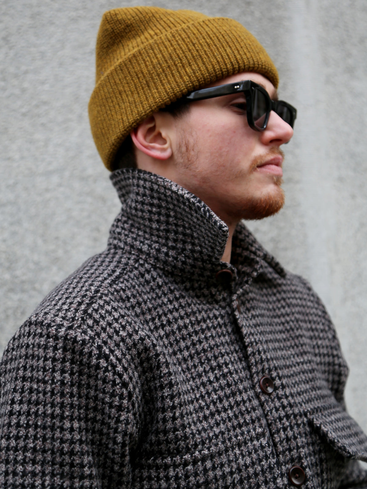 Fleurs de Bagne La Surchemise „Baroudeur“ Pied De Poule – Chine Chocolat (FDB-OVSH-BRDR-003)