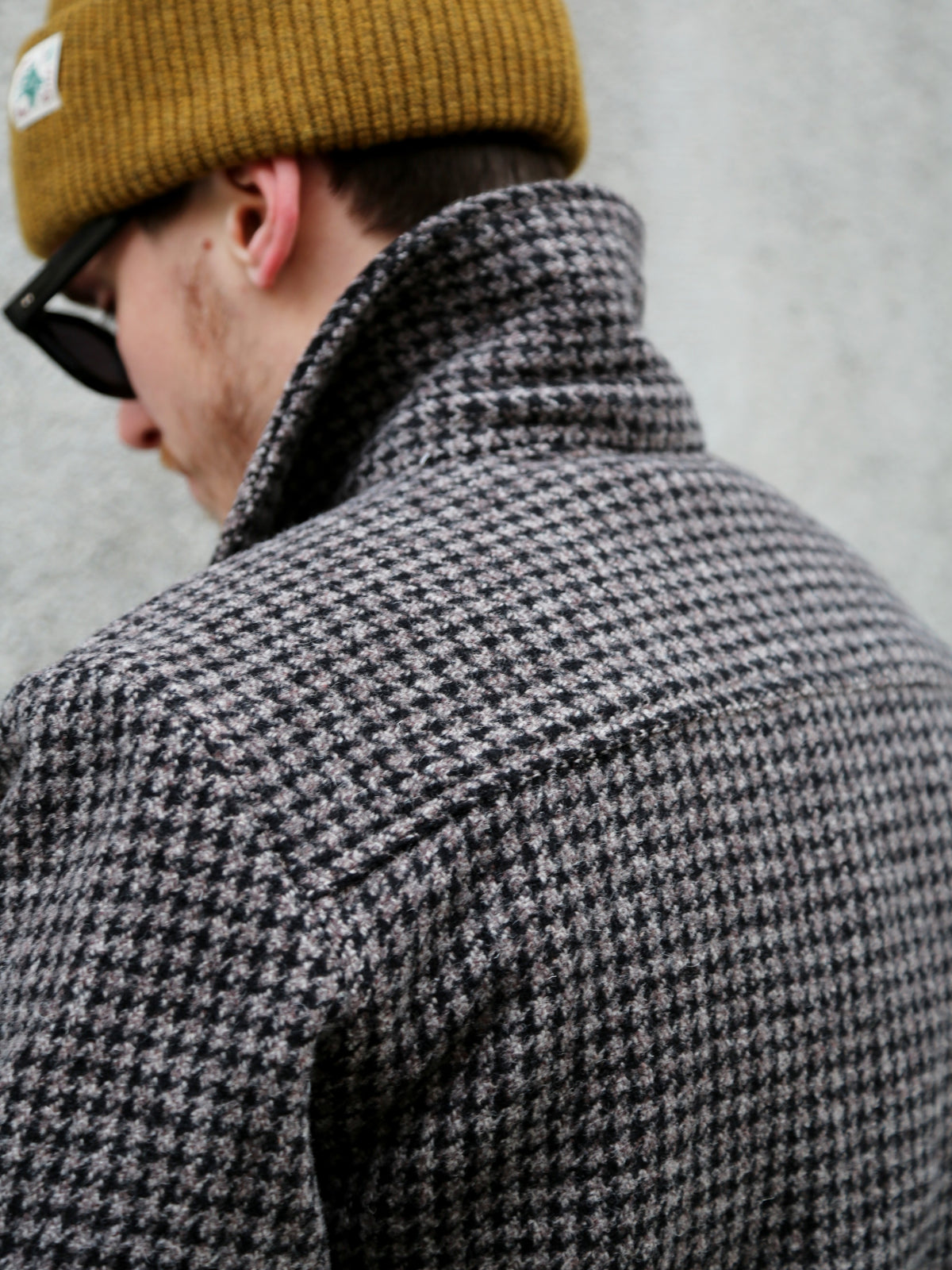 Fleurs de Bagne La Surchemise „Baroudeur“ Pied De Poule – Chine Chocolat (FDB-OVSH-BRDR-003)