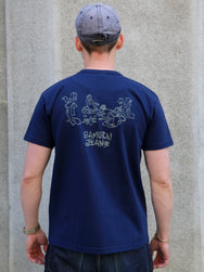 Samurai SJST24-104L Heavy Weight Drunk Tee – Navy