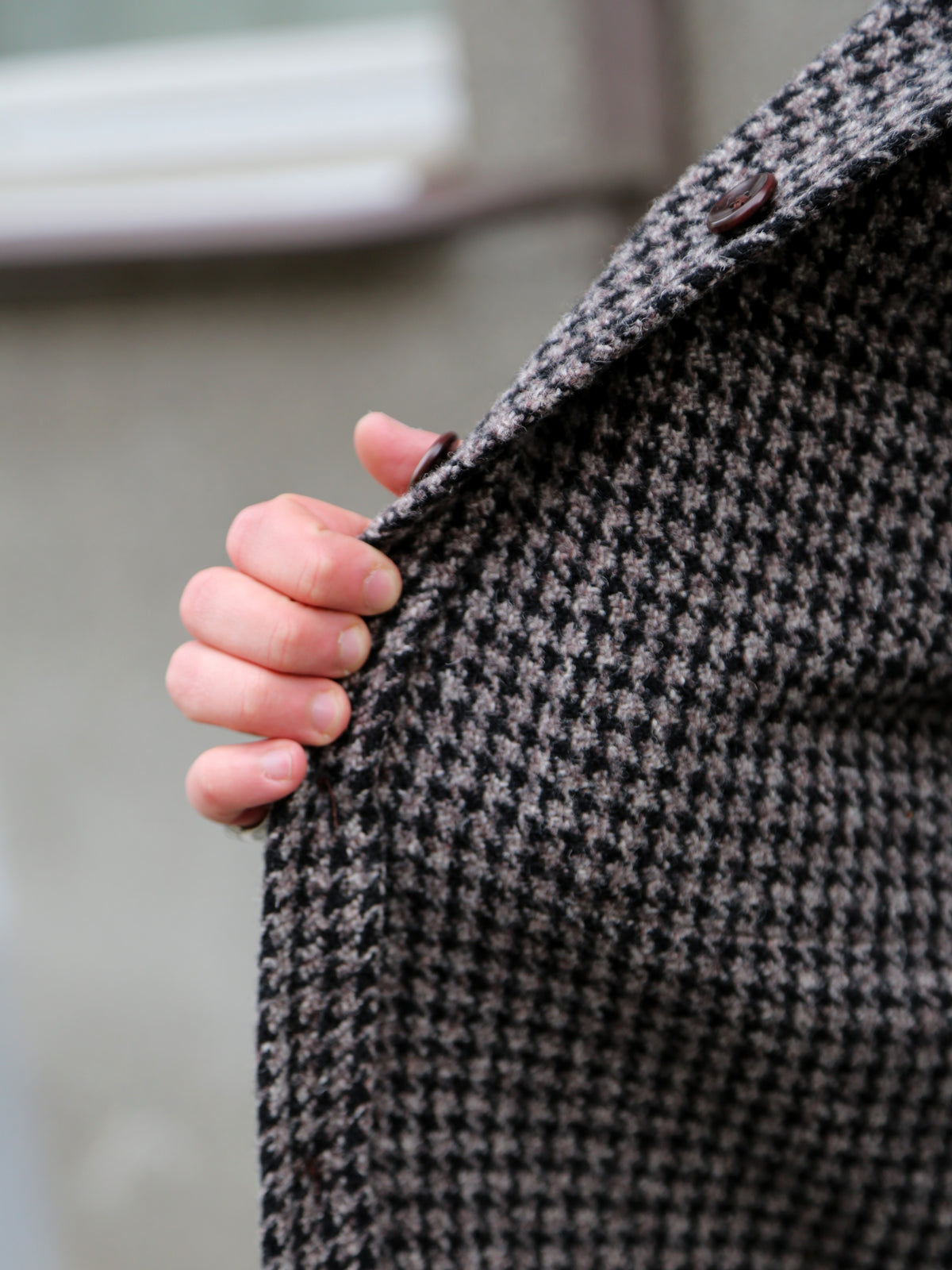 Fleurs de Bagne La Surchemise „Baroudeur“ Pied De Poule – Chine Chocolat (FDB-OVSH-BRDR-003)