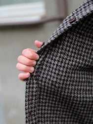 Fleurs de Bagne La Surchemise „Baroudeur“ Pied De Poule – Chine Chocolat (FDB-OVSH-BRDR-003)