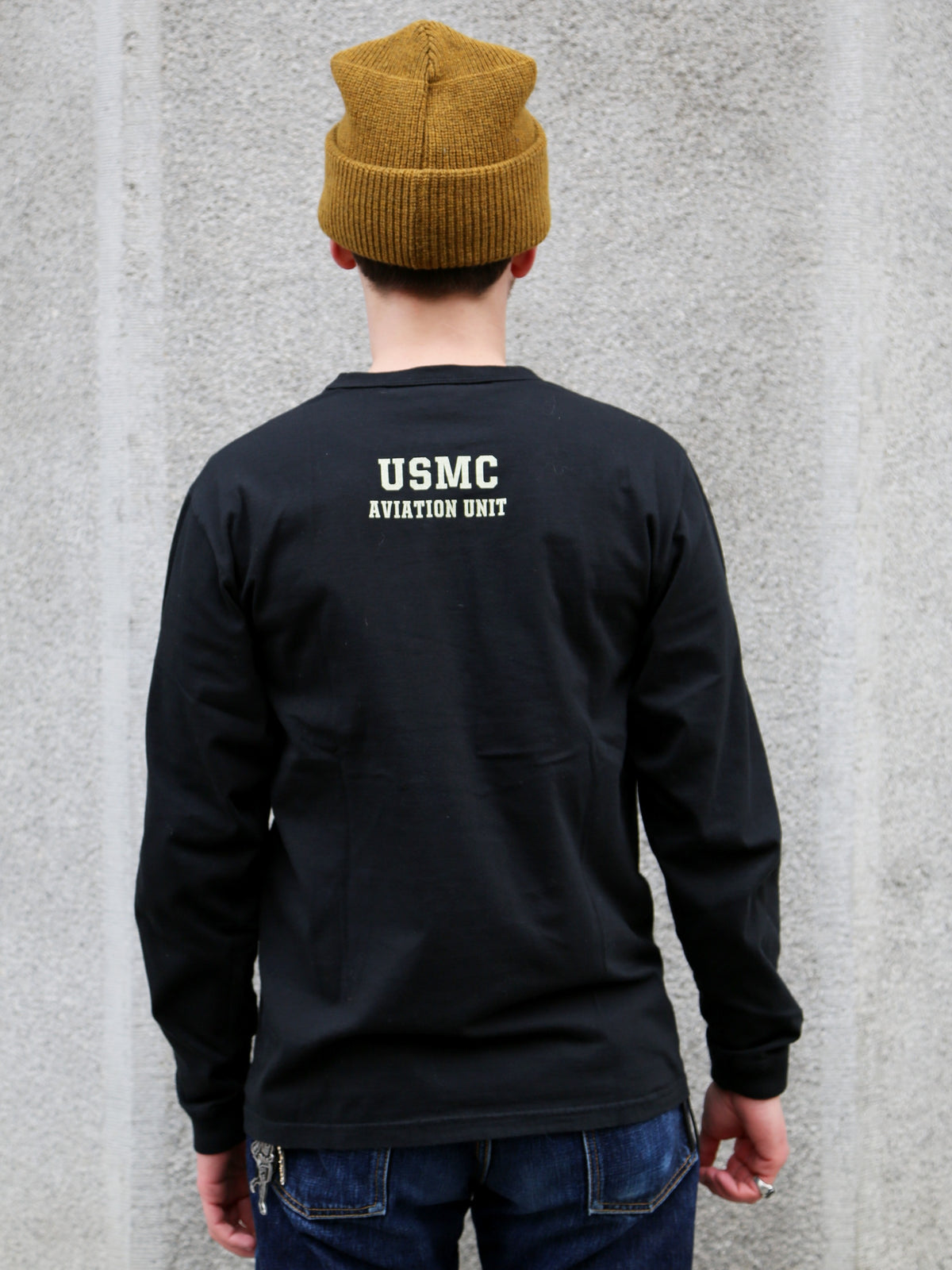 Buzz Rickson's LS T-Shirt VMF-241 Sons Of Satan – Black (BR69627)