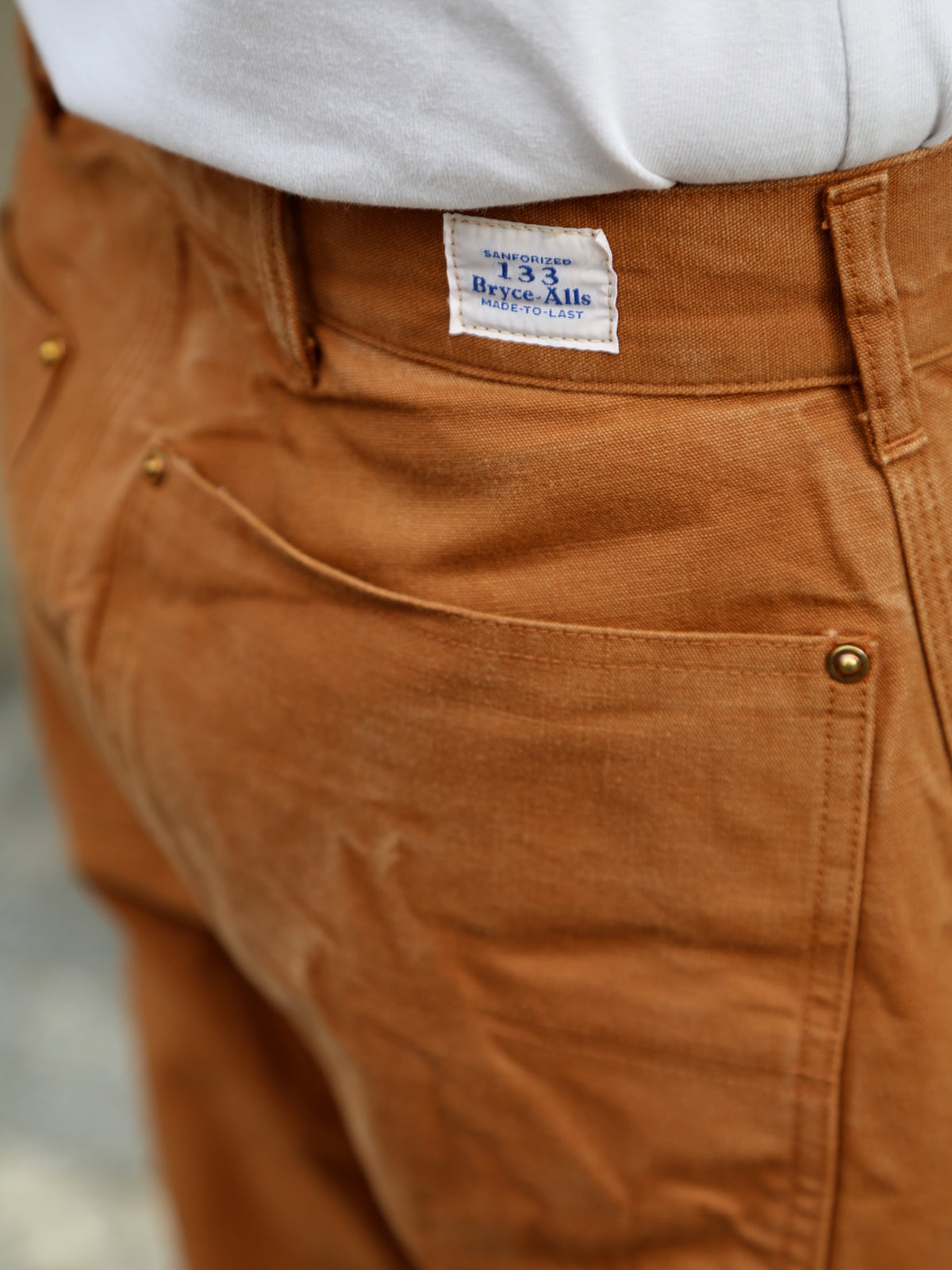 Bryceland's Double Knee Pants – Duck Brown, one washed
