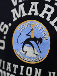 Buzz Rickson's LS T-Shirt VMF-241 Sons Of Satan – Black (BR69627)