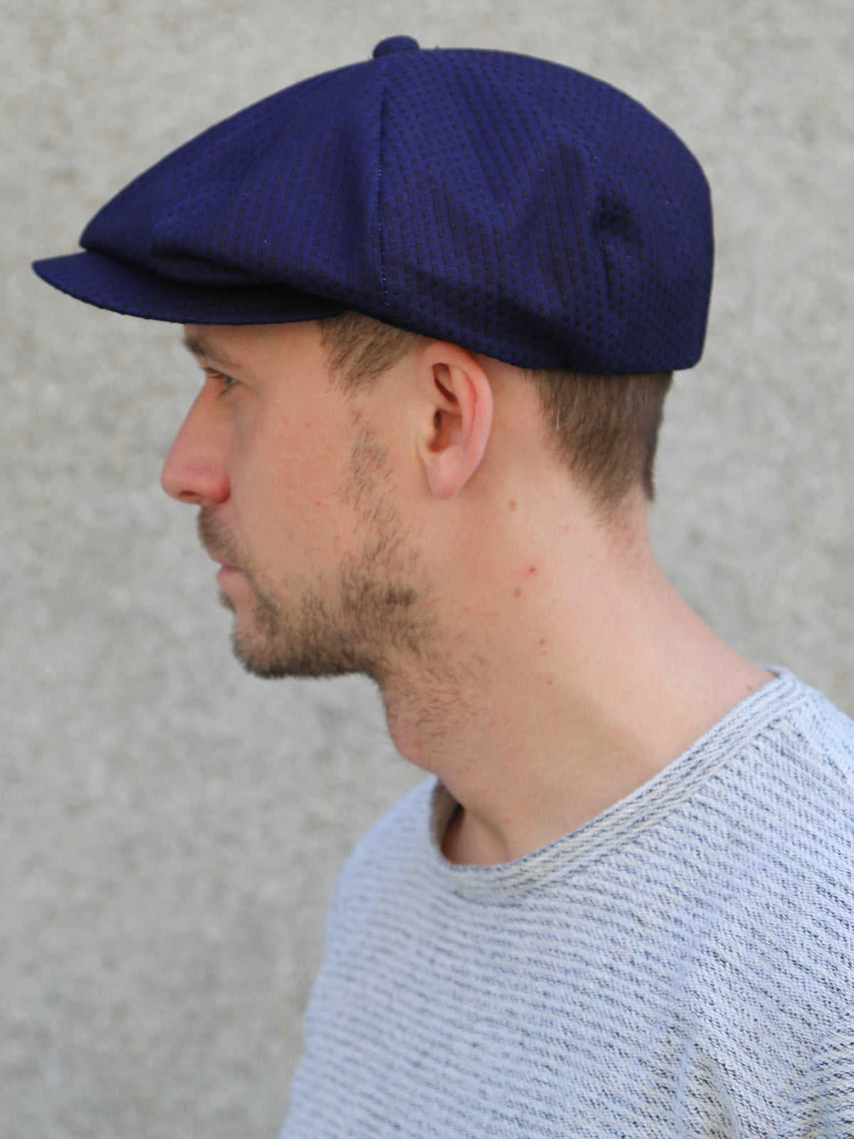 Black Sign „Sashiko“ Fancy Golf Cap – Deep Indigo (BSSC-24908)