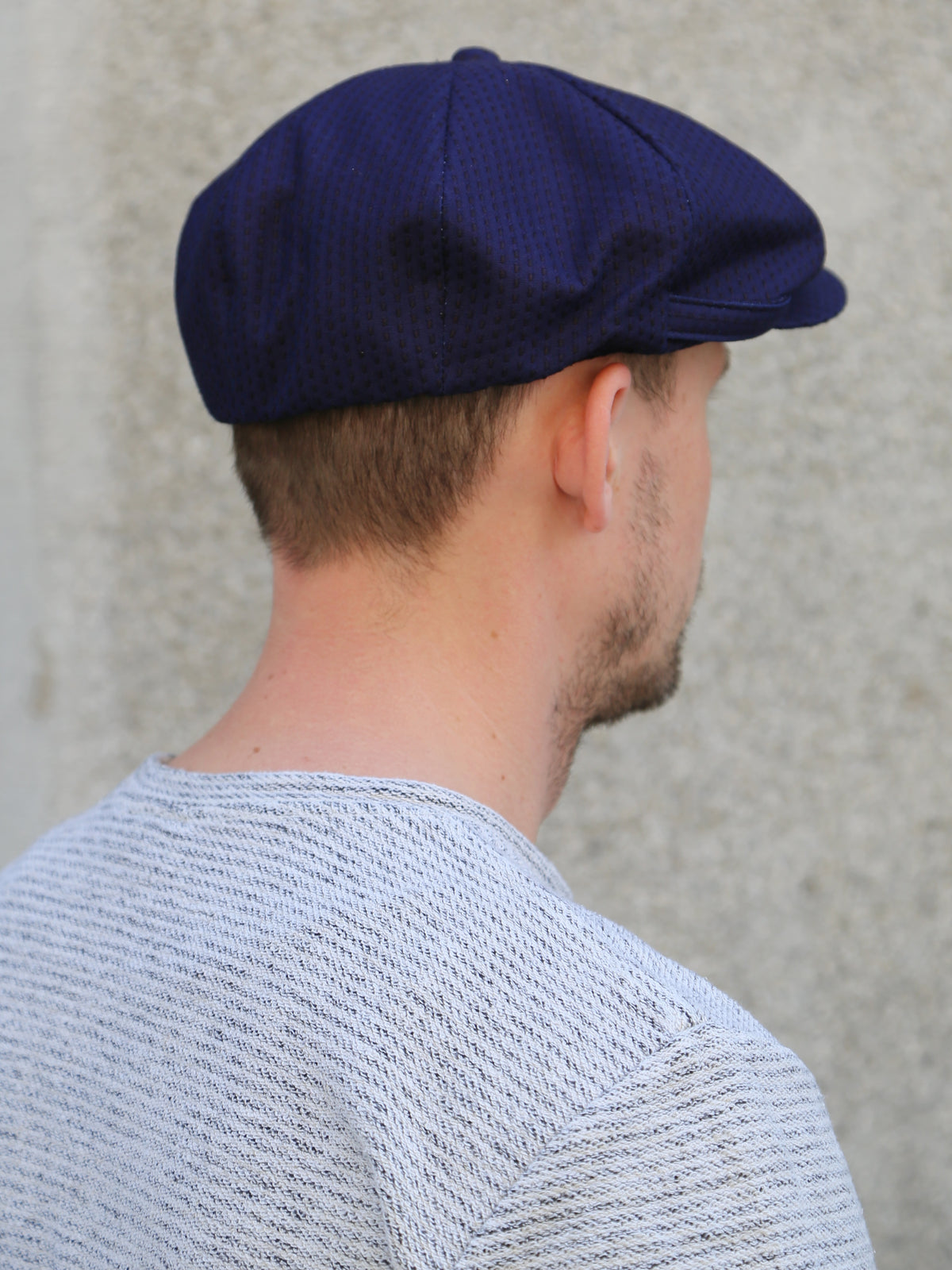 Black Sign „Sashiko“ Fancy Golf Cap – Deep Indigo (BSSC-24908)