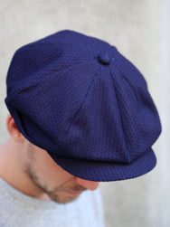 Black Sign „Sashiko“ Fancy Golf Cap – Deep Indigo (BSSC-24908)