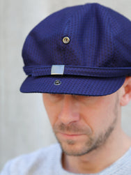 Black Sign „Sashiko“ Fancy Golf Cap – Deep Indigo (BSSC-24908)