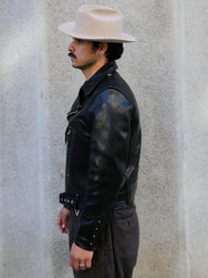Double Helix Falconer Leather Riders Jacket – Black