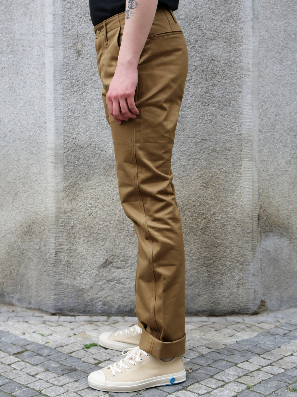 The Real McCOY's Blue Seal Chino Trousers – Tobacco (MP19010-043)