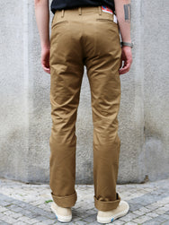 The Real McCOY's Blue Seal Chino Trousers – Tobacco (MP19010-043)
