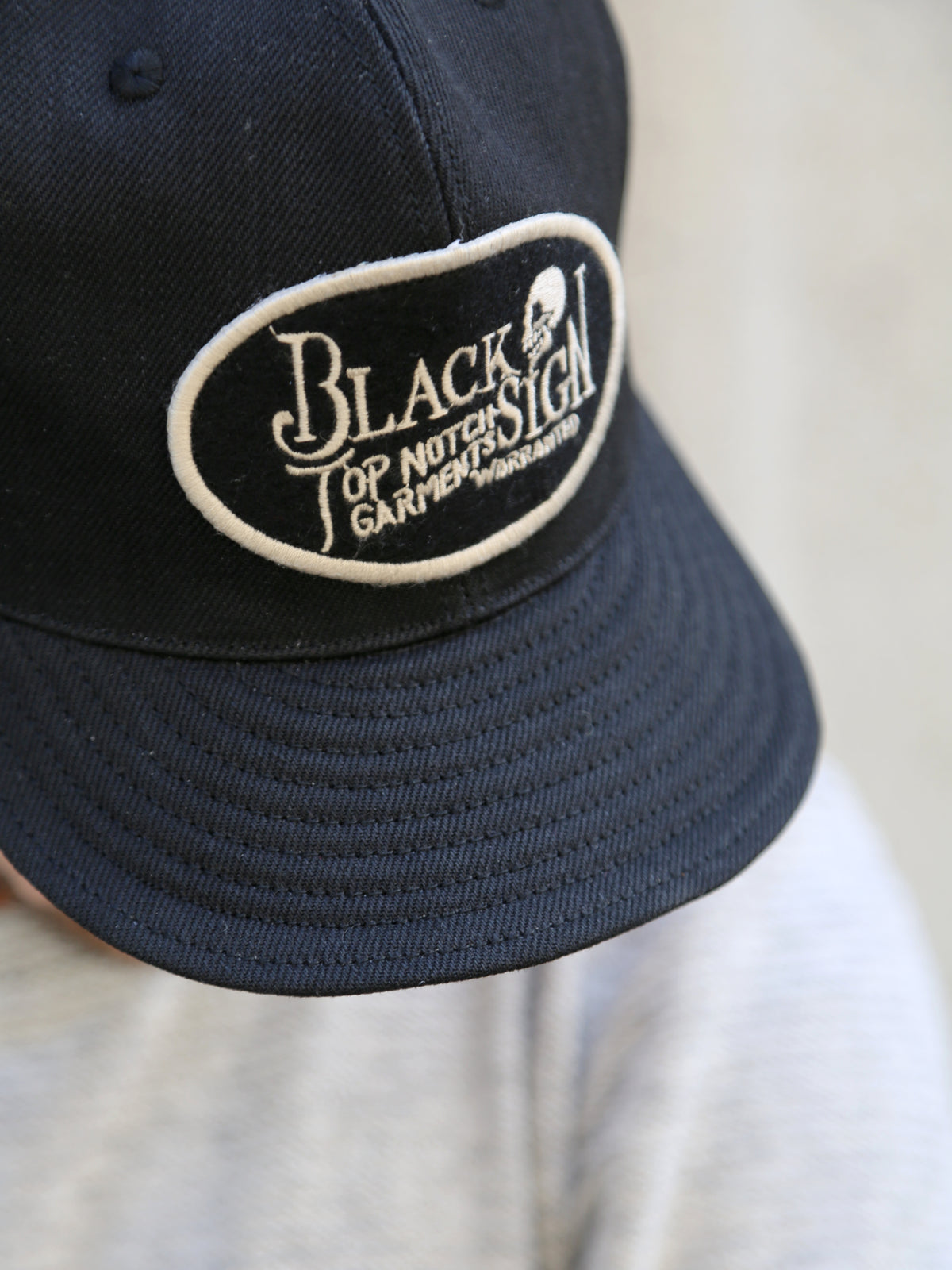 Black Sign Black Denim Trucker Cap – Deep Black (BSSC-24902)