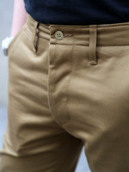 The Real McCOY's Blue Seal Chino Trousers – Tobacco (MP19010-043)