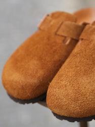 The Real McCoy's MA23012 Leather Foot Support Clogs – Raw Sienna
