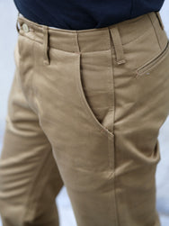 The Real McCOY's Blue Seal Chino Trousers – Tobacco (MP19010-043)