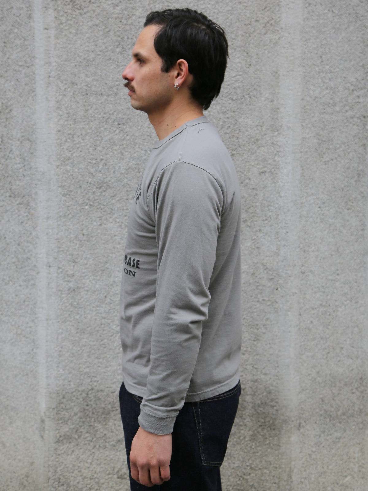 Buzz Rickson's LS T-Shirt McCord A.F.Base – Grey (BR69626)