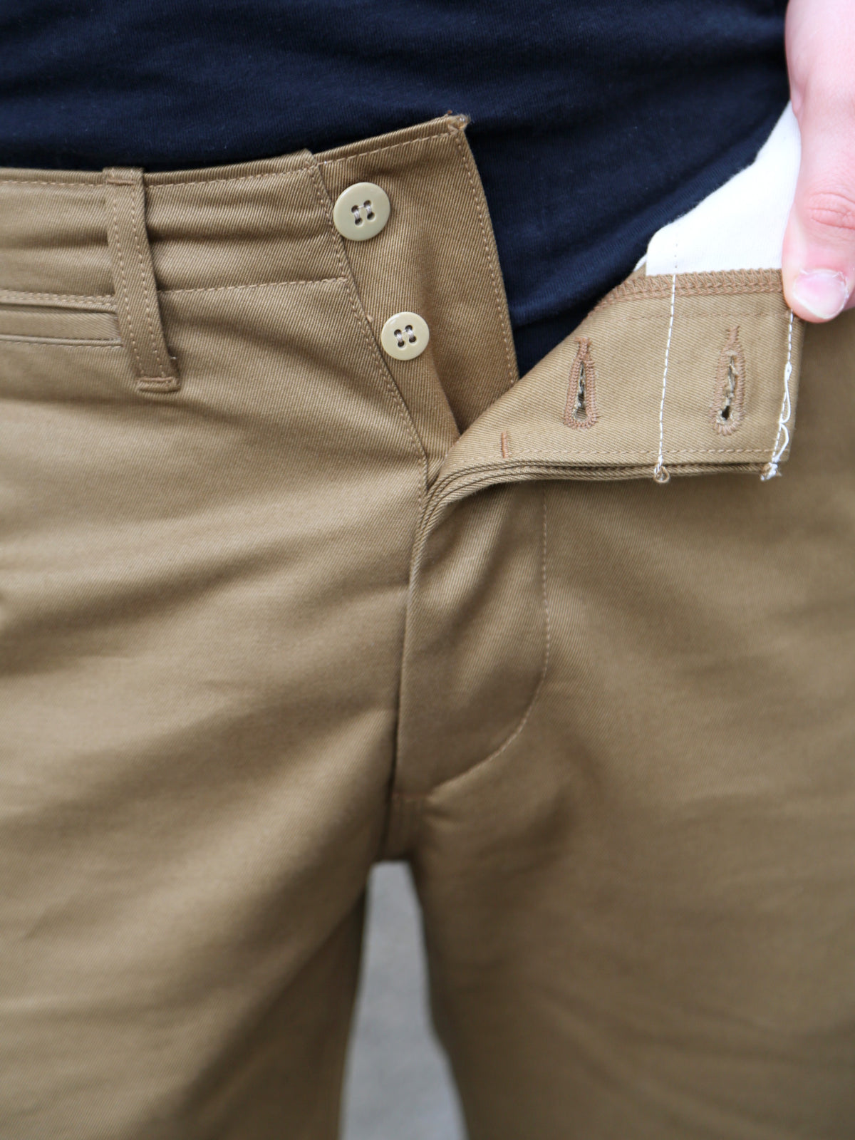 The Real McCOY's Blue Seal Chino Trousers – Tobacco (MP19010-043)