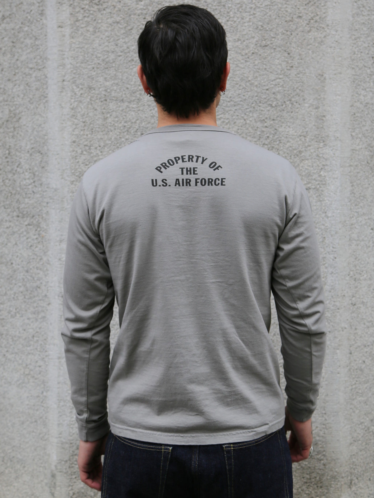 Buzz Rickson's LS T-Shirt McCord A.F.Base – Grey (BR69626)