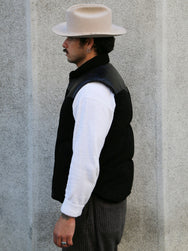 Double Helix The Boxer Vest Suede – Black (RT080191)