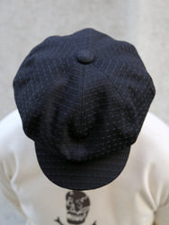 Black Sign “Sashiko” 15.5oz Black Denim Casquette – Midnight Black (BSFC-24901)