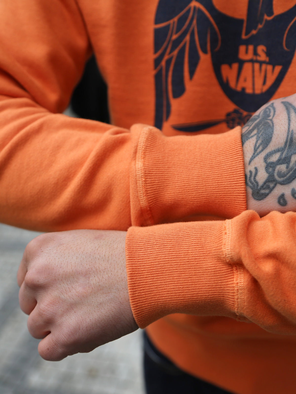 Buzz Rickson's Sweatshirt U.S. Navy Seahawks – Orange (BR69631)