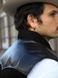 Double Helix The Boxer Vest Suede – Black (RT080191)