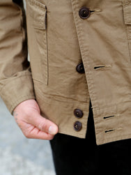Black Sign Military Ripstop Civilian Cossack Jacket – Dust Beige (BSSJ-26404)