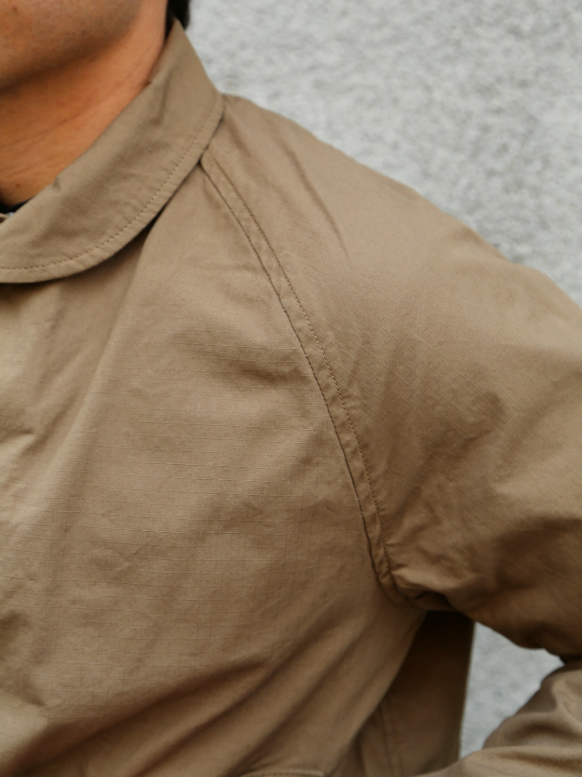 Black Sign Military Ripstop Civilian Cossack Jacket – Dust Beige (BSSJ-26404)