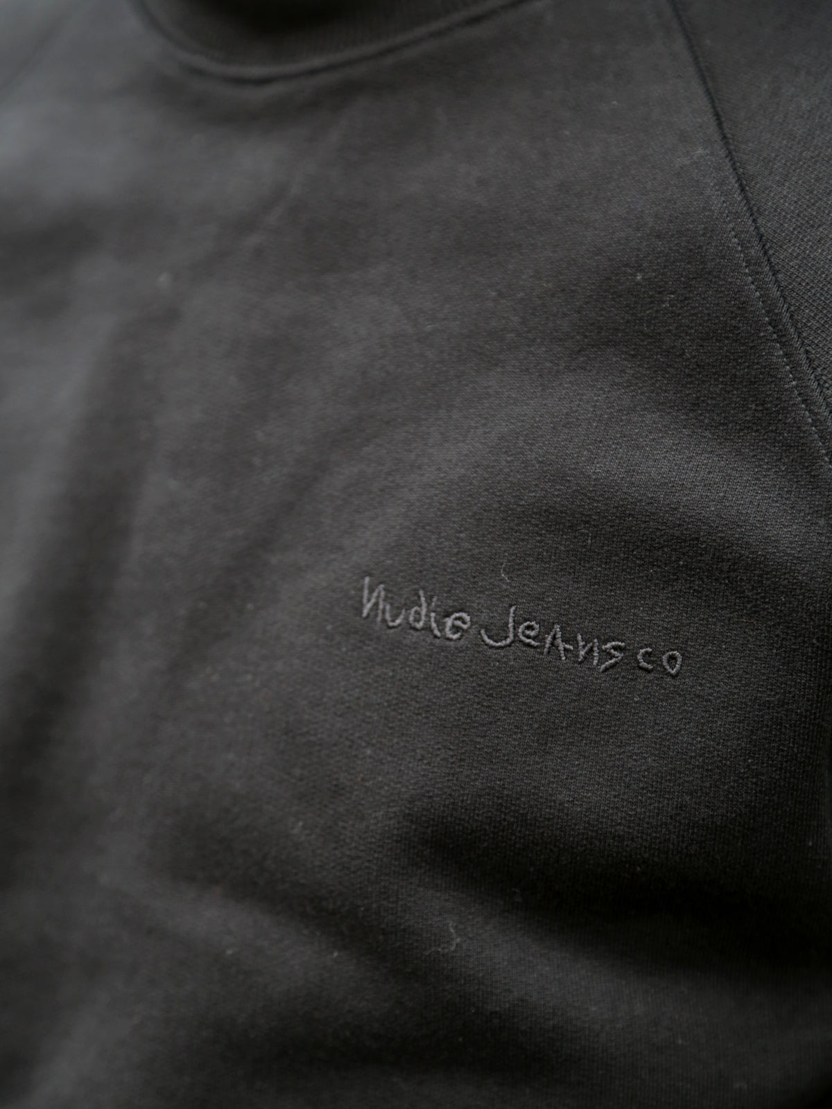 Nudie Jeans Palle Logo Sweatshirt – Black (150598)