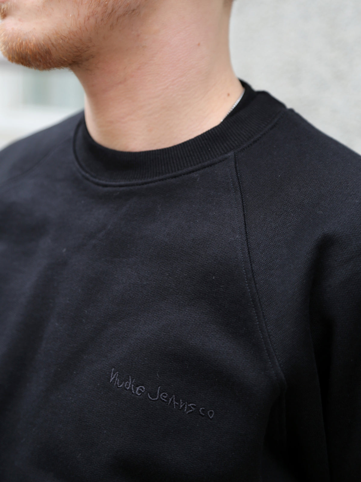 Nudie Jeans Palle Logo Sweatshirt – Black (150598)