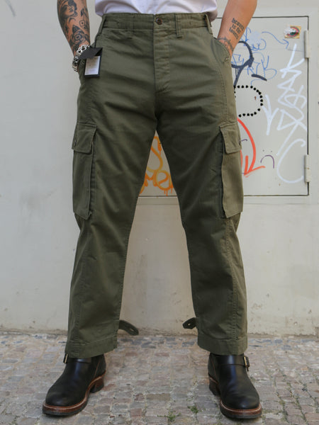 Black Sign Military Herringbone Driving Trousers – Soldier Green (BSSP-24510)