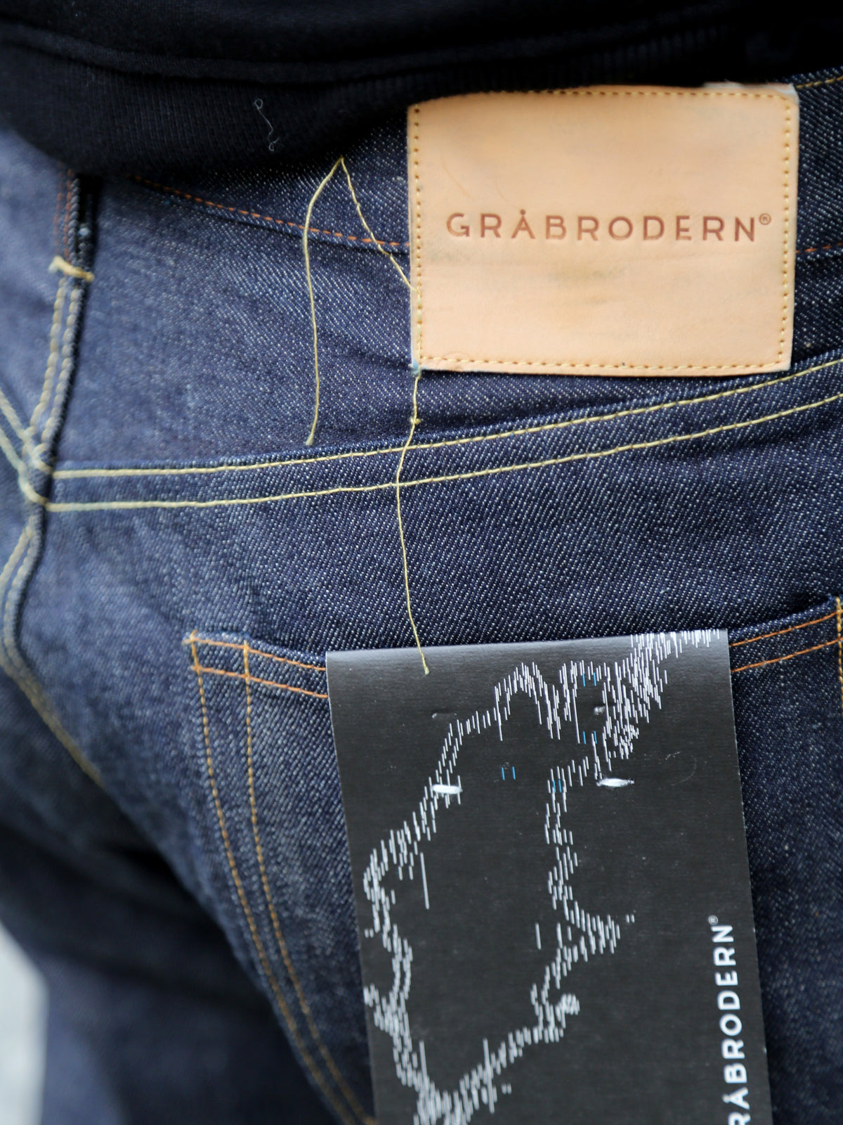 Gråbrodern Bro Regular Straight Jeans – Rinse Wrinkle Wash (B5150-211-82)