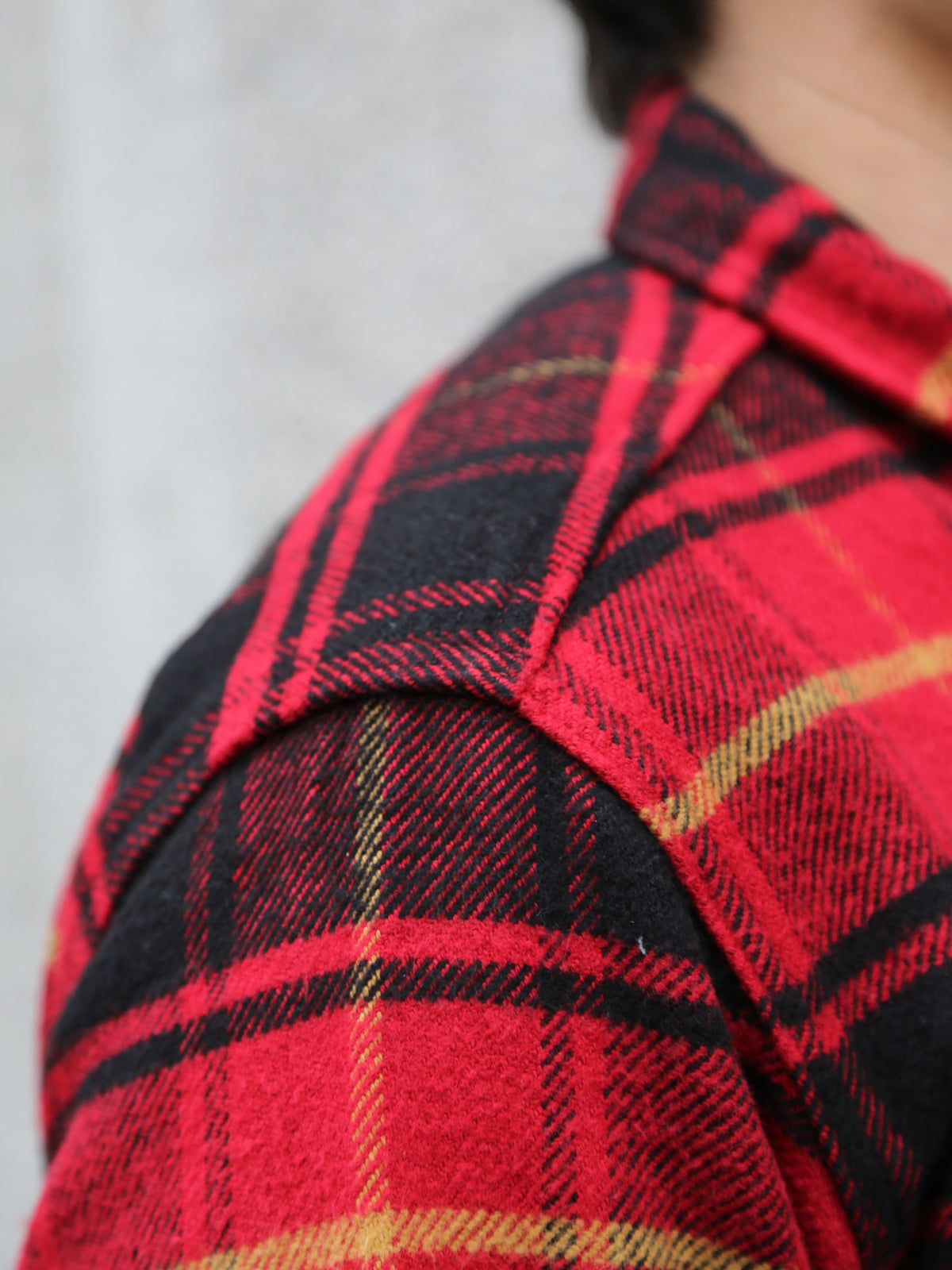 Iron Heart Heavy Flannel Rider’s Overshirt – Red (IHSH-433-RED)