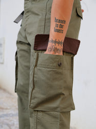 Black Sign Military Herringbone Driving Trousers – Soldier Green (BSSP-24510)