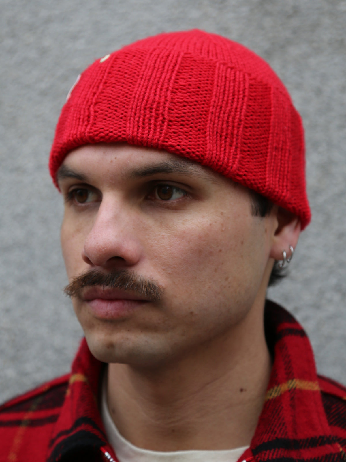 Papa Nui Knit for Victory Hand knit Watch Cap – Red