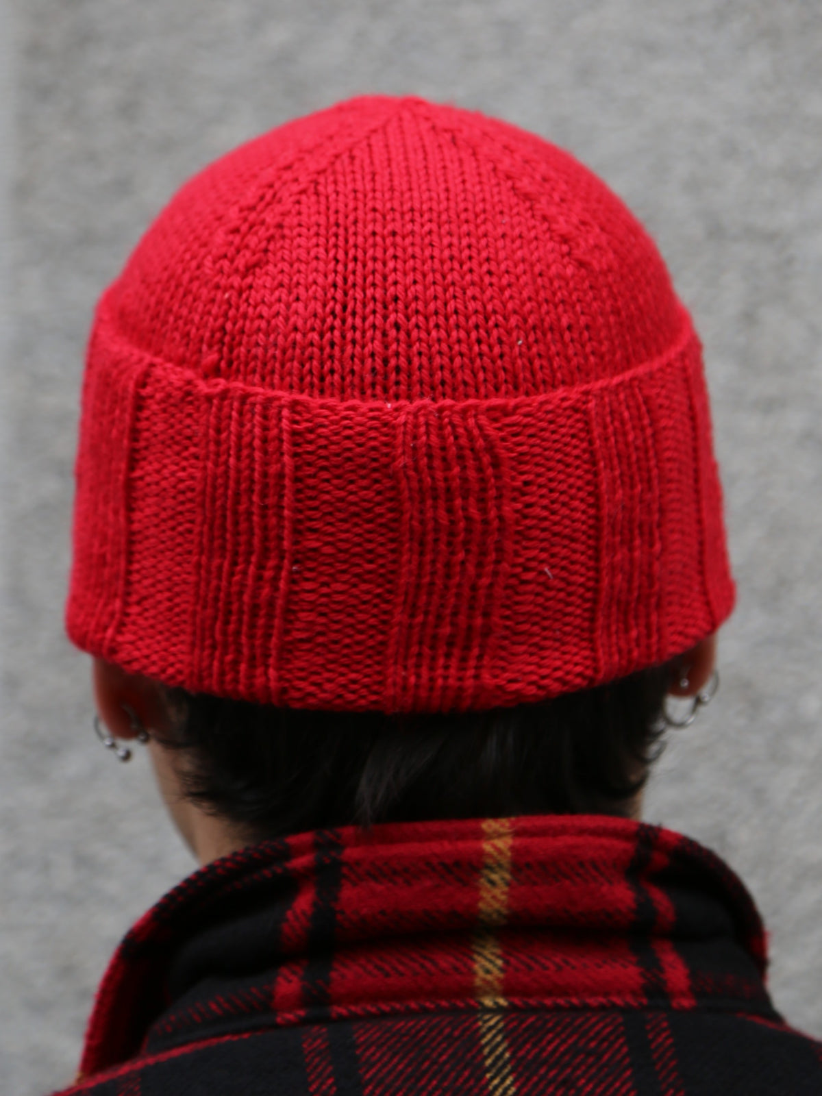 Papa Nui Knit for Victory Hand knit Watch Cap – Red