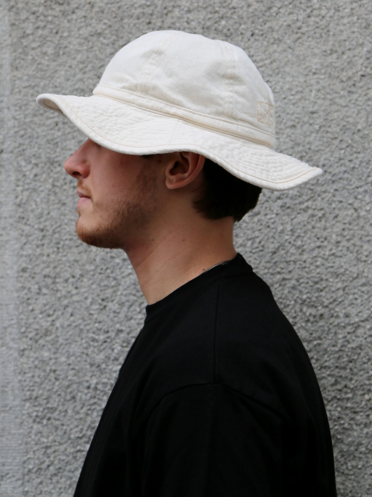 Indigofera 10oz ‘Haisy Mae’ Denim Bucket Hat – Ecru (1280-064-20)