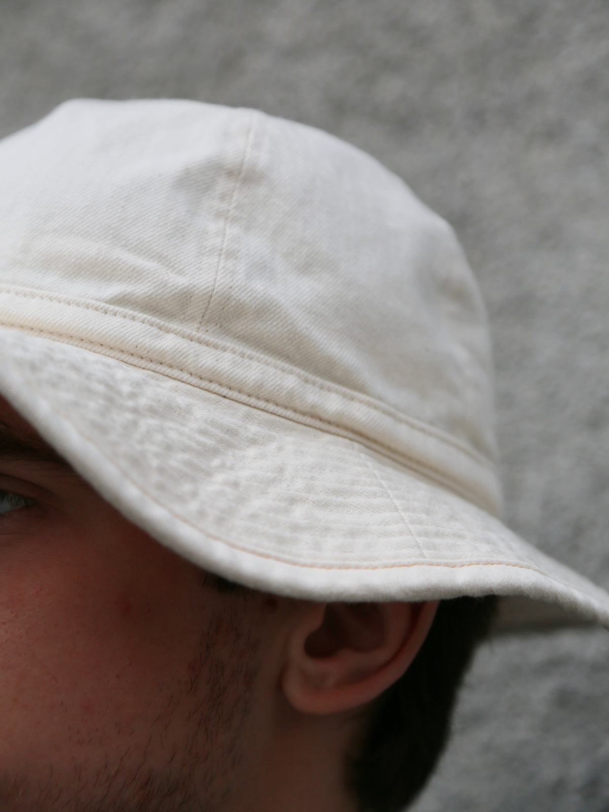 Indigofera 10oz ‘Haisy Mae’ Denim Bucket Hat – Ecru (1280-064-20)