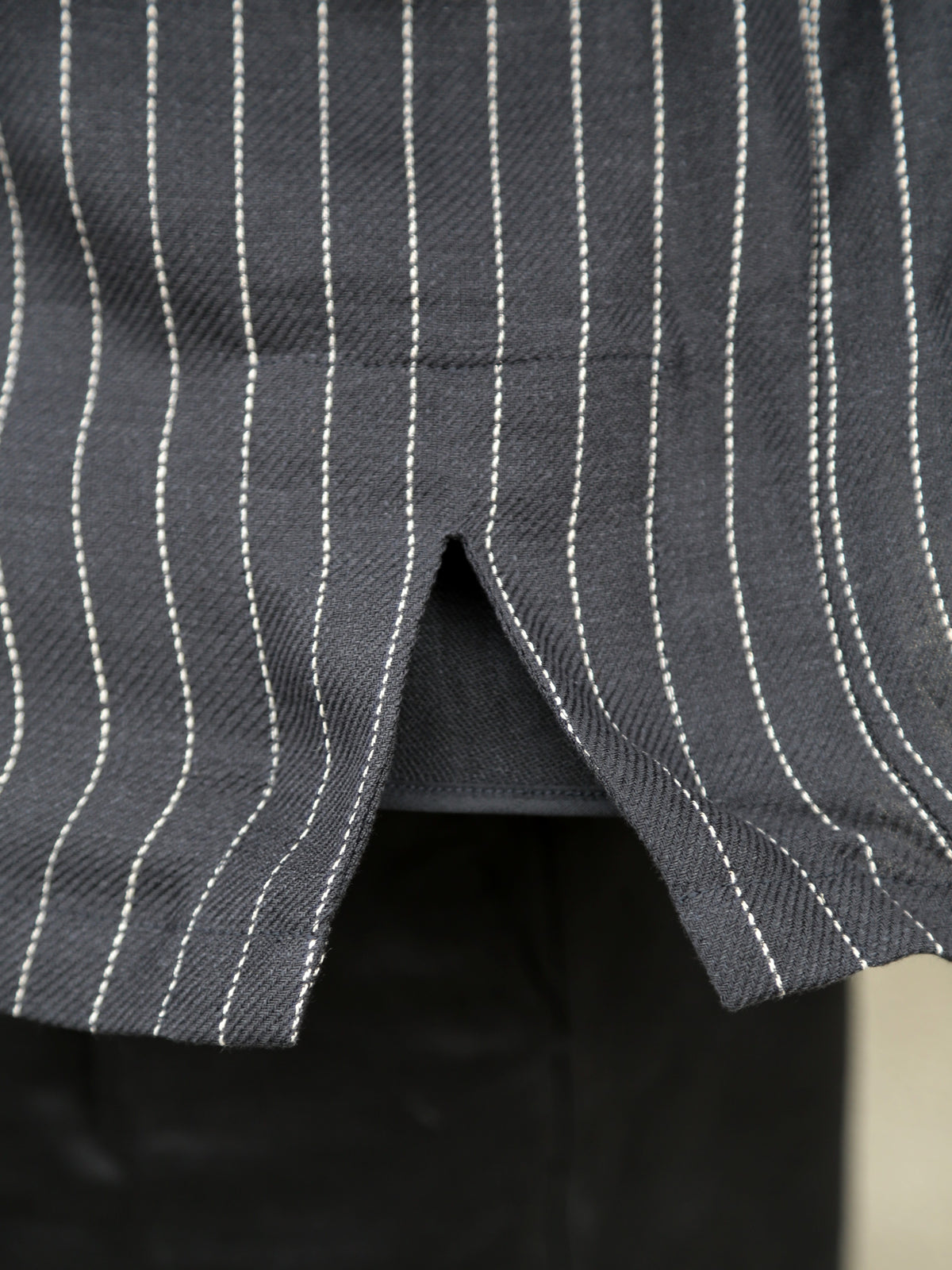 Black Sign Italian Collar 2 Tone “GIGORO” Jacket – Rain Stripe (BSSJ-26409)